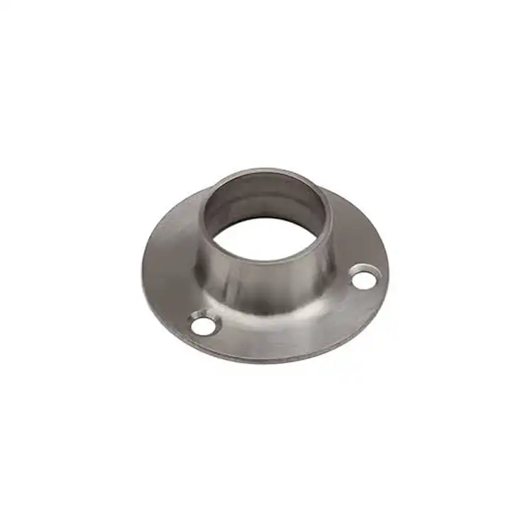 Brushed stainless steel wall-mounted flanges Brushed stainless steel wall-mounted flanges