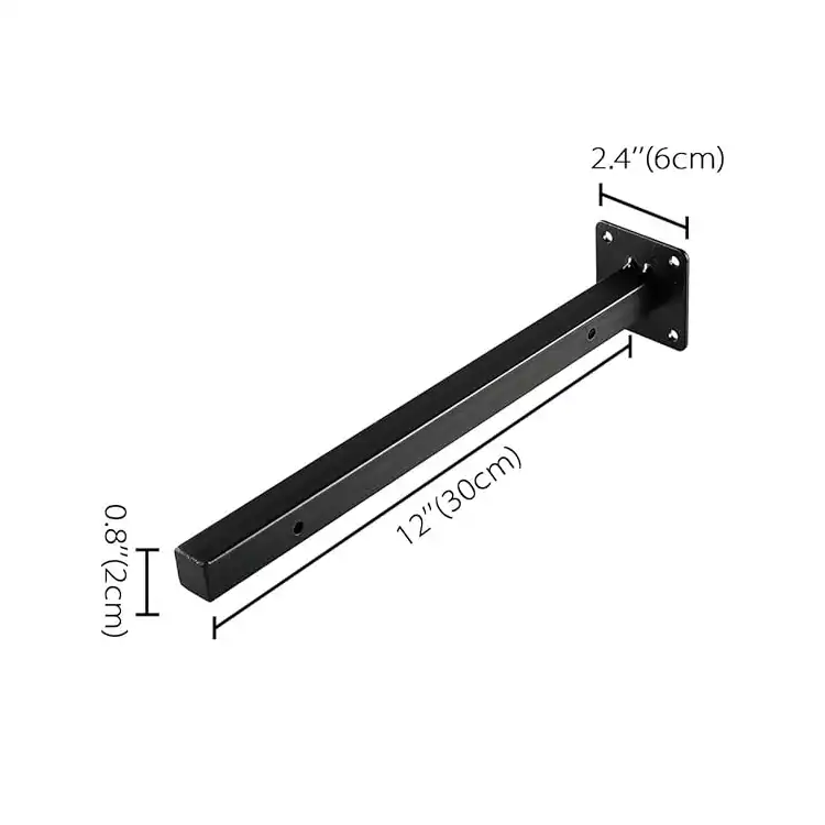 Metal wall-mounted shelf bracket