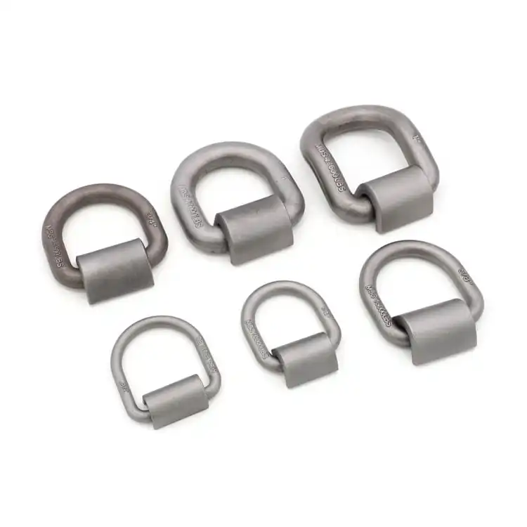 Drop Forged Steel Lashing Bend D Ring with Plate Drop Forged Steel Lashing Bend D Ring with Plate