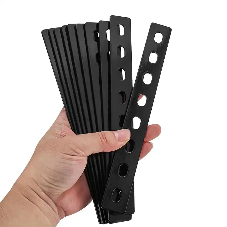 Black Heavy Duty Straight Support Plate